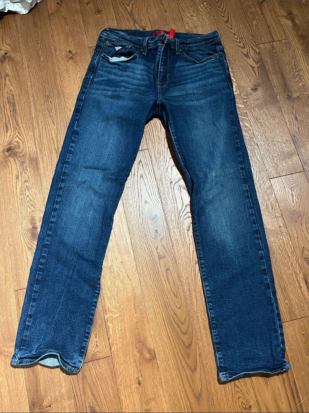 Guess Men's Straight Jeans in Dark Blue Denim